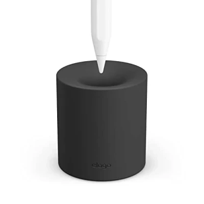 Image of elago Pencil Stand Compatible with Apple Pro, (1st &amp; 2nd Generation) and (USB C) Any Tablet Stylus or Without Case Sleeve (Black)