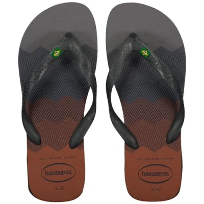 Image of Havaianas Unisex Brasil Fresh, Steel Grey/Steel Grey, 3/4
