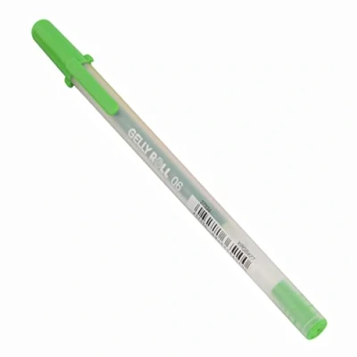 Image of Sakura Gelly Roll Gel Pen Green Yellow Tip 0.6 mm