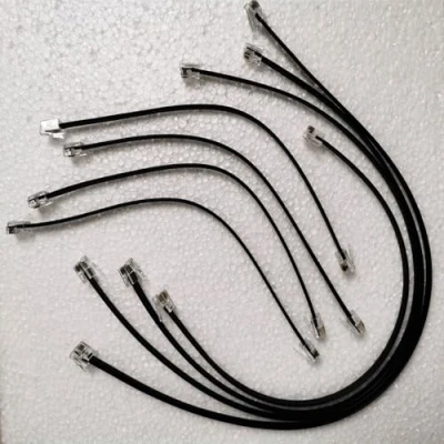 Image of AZIZAT The Crystal Head Six Core Data Cable Is Compatible with Cables of LEGO Mindstorms 45514 EV3 and NXT. Makeblock VEX (Right buckle,25cmX5,35cmX3, 50cmX2)