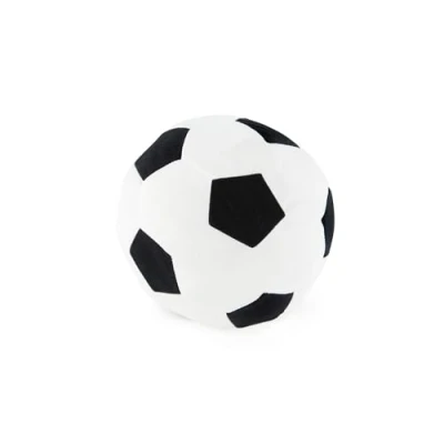 Image of IKEA SPARKA Soft Toy Football, Black and White 20 cm diameter