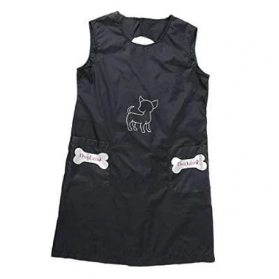 Image of Baoblaze Waterproof Pet Grooming Apron Salon Work Clothes Smock for Dog Beauticians, L
