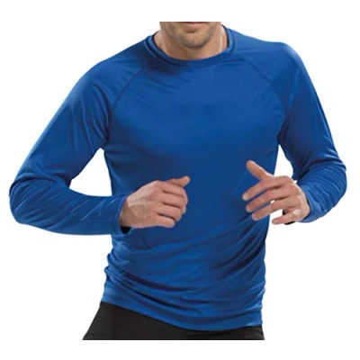 Image of Asioka 300/14 Long Sleeve Sports Tee, unisex adult, ROYAL M, Royal, M