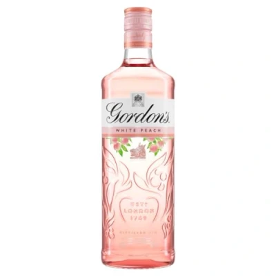 Image of Gordon&#039;s White Peach Distilled Gin 37.5% vol 70cl Subtle Sweetness &amp; Flavours of Balanced with Botanicals Enjoy in a Glass Tonic Flavoured