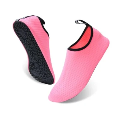 Image of Water Shoes Beach Surf Diving Snorkeling Swim Barefoot Quick Dry Skin Socks for Men Women, Pink, 38 39