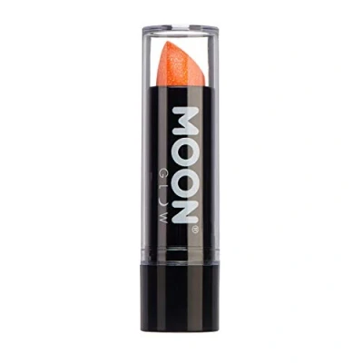 Image of Neon UV Glitter Lipstick by Moon Glow Orange Bright Coloured Glows Under