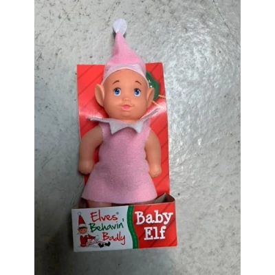 Image of VIP Elf Baby Sits On The Shelf For Christmas Accessory Girl