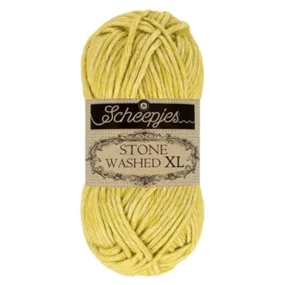 Image of Scheepjes Stone Washed XL 852 Lemon Quartz Yarn 10x50g