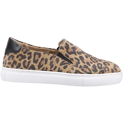 Image of Hush Puppies Boy&#039;s Girl&#039;s Mini Corinne Sneaker, Leopard, 13 UK Child