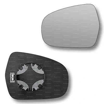 Image of Less4spares Replacement Wing Mirror Glass Left Compatible with Suzuki Vitara 2015 2020 CLIP ON Passnager Near Side N/S Heated Convex