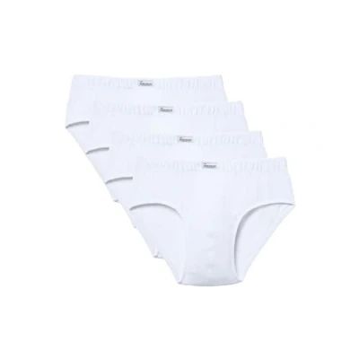 Image of abanderado Men&#039;s Lote X4 Slip De Algodón Full, White (Blanco 001), Large (Size: 52) (Pack of 4)