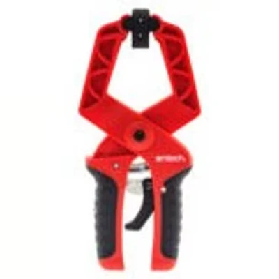 Image of Amtech D0929 Ratchet Non Marking Durable 9 inch Spring Clamp, 75mm Max Jaw Opening, Soft Grip Handle