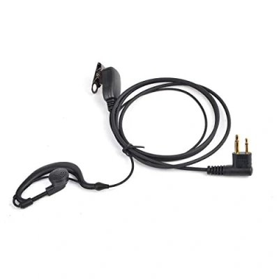 Image of HYS G Shape Two Way Radio Headset Inline PTT Mic Earpiece Compatible with 2 Pin Motorola Walkie Talkie CP040 DP1400 GP68 GP88 GP300 CT150 Pro1150 Hyera Midland
