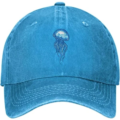 Image of NLWQEKV Jellyfish Hat for Women Baseball Hats Cute Caps Blue
