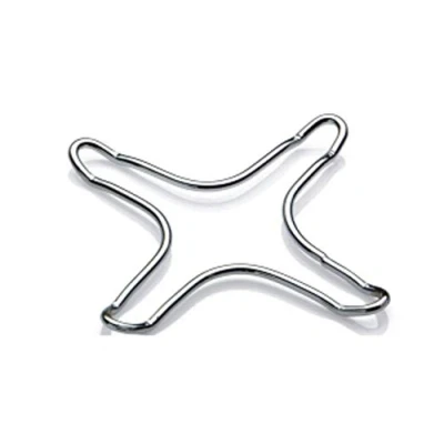 Image of Tredoni 2 Gas Stovetop/Hob Ring Reducer for Coffee Makers &amp; Small Pots/Pans, 9.5x9.5cm (Diagonal 12.5cm)