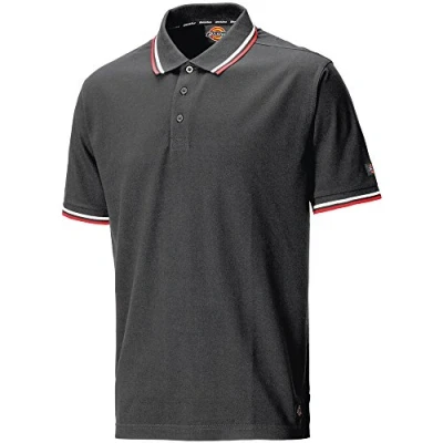 Image of Dickies SH2001 GY S Size Small &quot;Riverton&quot; Polo Shirt Grey