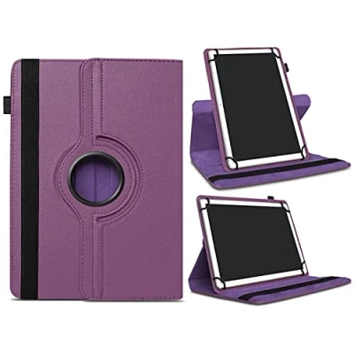 Image of AKNICI Universal 7 8 Inch Tablet Case for Lenovo Tab M7 M8 E7/ASUS Google Nexus 7/HUAWEI MediaPad M5 Lite T3/Acer/Alcatel/Samsung Galaxy A/iPad Mini/iRULU/RCA/Fire 8/Haehne/TECLAST, Purple