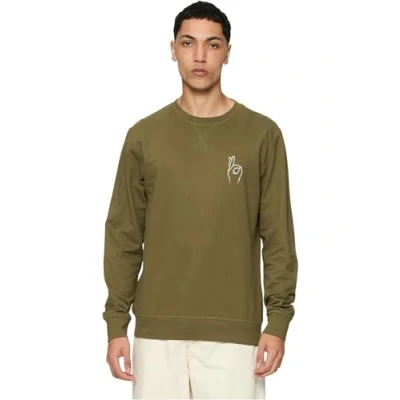 Image of Mister Tee EASY SIGN Crewneck Sweatshirt, Men&#039;s, Size: XL, Olive