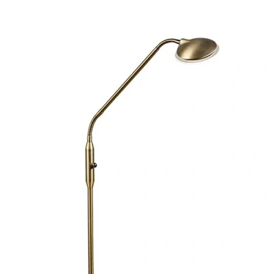 Image of Qazqa Modern Floor lamp Bronze incl. LED Eva 1 Light Steel Suitable for Living Room I Bedroom