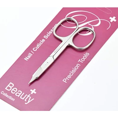 Image of Nail Scissors for Women &amp; Men use Manicure Pedicure Hair Beard Grooming. Professional Stainless Steel Straight, Curved, Arrow Pointed Scissor Nails Cuticle Removal. (Arrow Point 9cm)
