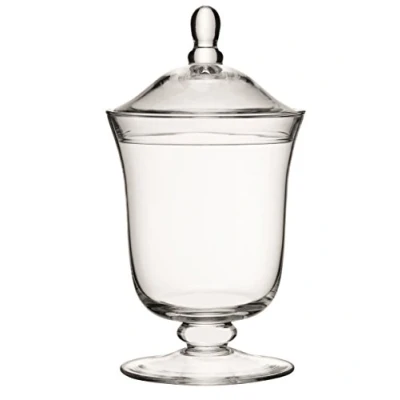 Image of LSA Serve Bonbon Jar H25cm Clear 1 Unit Mouthblown &amp; Handmade Glass SZ11