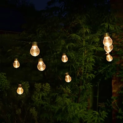 Image of Smart Garden Solar Powered Festoon Festival Carnival 20 LED String Lights