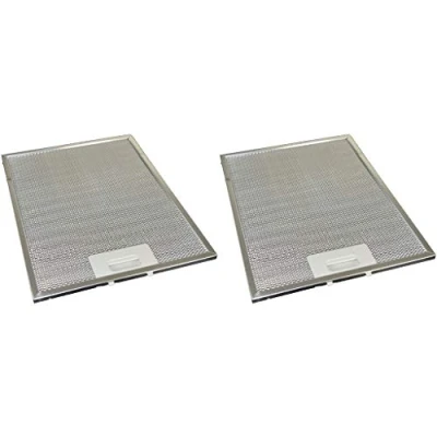 Image of Ufixt 2 x Cooker Hood Metal Mesh Grease Filter for Kitchen Extractor Fan Vent 247mm 327mm