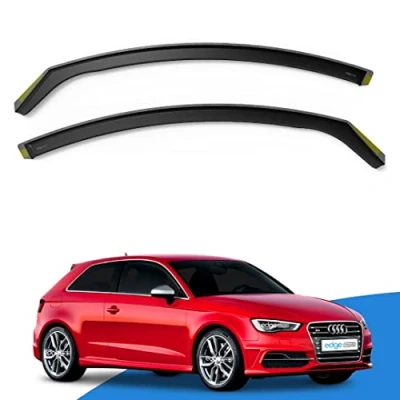 Image of EdgeVisors Wind Deflectors Set Fits: Audi A3 or S3 MK3 2013 2020 3 Door Hatchback 2pc