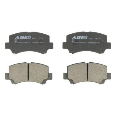 Image of 5581075F00, 5581075F00000, 5581075F10, 5581075F10000, 5581075F11 Brake pad set ABE C18002ABE Front Axle not prepared for wear indicator
