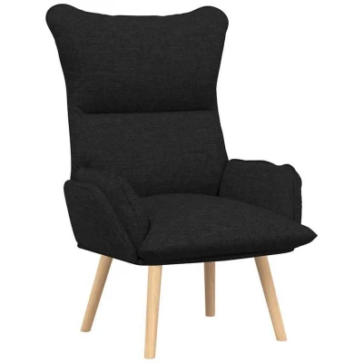 Image of vidaXL Relaxing Chair Black Fabric