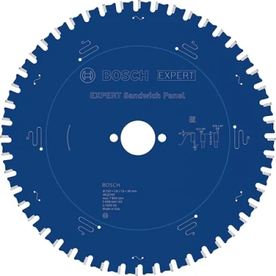 Image of Bosch 2608644144 48 Teeth &quot;Expert&quot; Circular Saw Blade for Sandwich Panels, 0 V, Blue, 240 x 30 2.6 mm