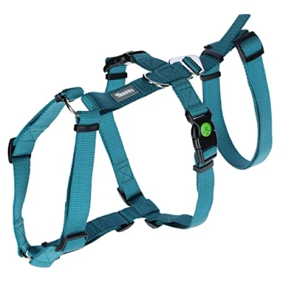 Image of Kerbl Miami 80045 Panic Harness Escape Proof Petrol 64 100 cm