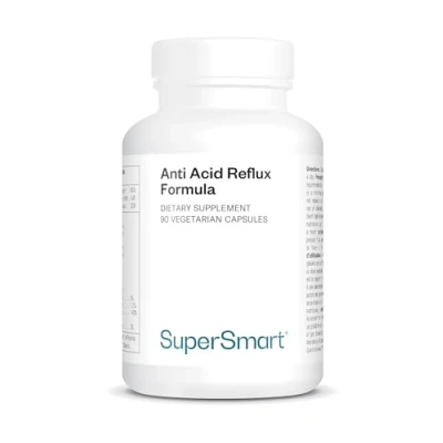 Image of Supersmart Anti Acid Reflux Relieve Heartburn &amp; Naturally 100% Natural Non GMO Gluten Free 90 Vegetarian Capsules