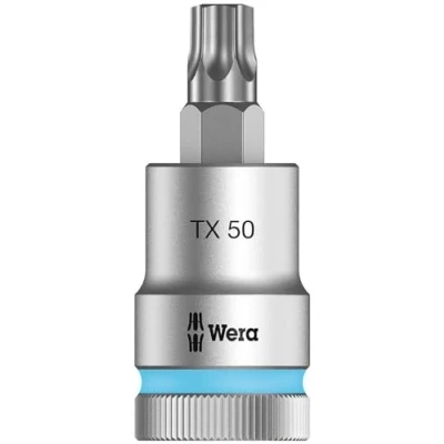 Image of Wera 8767 C HF TORX® Zyklop holding function bit socket, 1/2&quot; drive, TX 50x60mm, 05003836001
