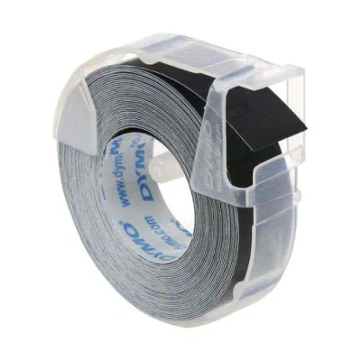 Image of DYMO Original vinyl self adhesive embossing tape label tape, white print