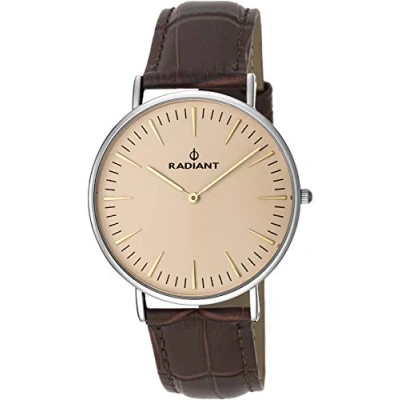 Image of Radiant Men Analogue Quartz Watch with Leather Strap RA377611