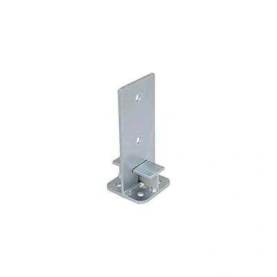 Image of Heavy Duty Galvanised Concealed Post Support Base Bracket Shoe 90mm (3.5 Inch)