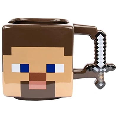 Image of Minecraft Mug Ceramic 650 ml Capacity Steve Novelty Coffee Merchandise 3D Game Gaming