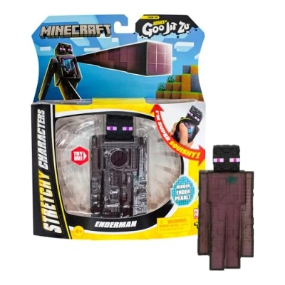 Image of Heroes of Goo Jit Zu Minecraft Stretchy Characters, Collect Enderman With Ender Pearl, Unique Fillings Hidden Pieces Inside.