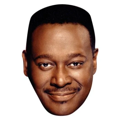 Image of FoxyPrinting Luther Vandross Celebrity Cardboard Party Face Mask Fancy Dress