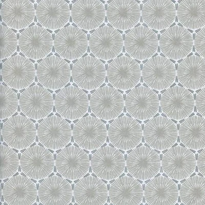 Image of Textiles français THE DANDELION CLOCKS Fabric beige and grey 100% Cotton Print 160 cm (63 inches) wide Per half metre length increment*