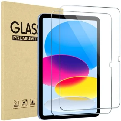 Image of ProCase 2 Pack Screen Protector for iPad 10th Generation 2022 A2696/A2757/A2777 10.9 Inch, Tempered Glass Film Guard 10 Clear