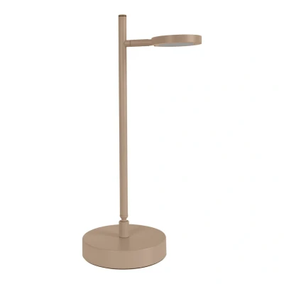 Image of Näve LED table lamp Lupa, beige, height 45 cm, metal Touchdim
