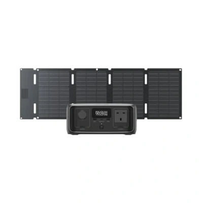 Image of ECOFLOW RIVER 3(10 ms UPS) Portable Power Station&amp;45W solar panel, 245Wh LFP battery, up to 600W output, GaN efficiency doubles runtime,