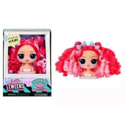 Image of L.O.L. Surprise Tweens Swap Series Styling Heads Including Fabulous Hair Accessories and Gorgeous Great for Kids Ages 4+, Red