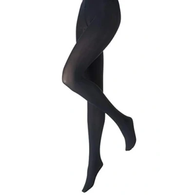 Image of Ladies 1 Pair Charnos 100 Denier Opaque Tights (Medium, Navy)