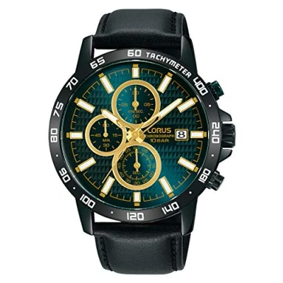 Image of Lorus Analog Quartz Watch with Real Leather Strap RM319GX9
