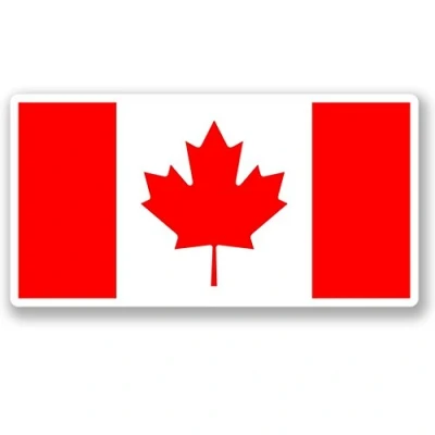 Image of 2 x 15cm/150mm Canada Flag Window Cling Sticker Car Van Campervan Glass #4576