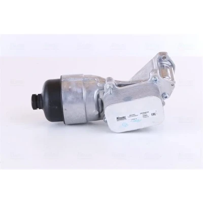 Image of 1145954, 1359937, 1474845, 1489124, 2S6Q6L625AA oil Cooler NISSENS 90703 Water cooled with filter housing, gaskets/seals VOLVO: V40 Hatchback