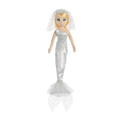Image of Aurora, 33249, Sea Shimmer Mermaid Bride, 18In, Soft Toy, Silver, Multi Colour
